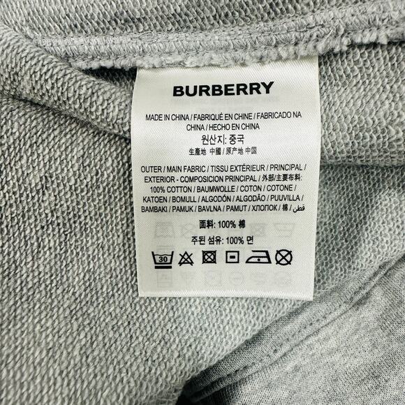 Burberry Interlocking TB Logo Men Size L Gray Track Jogger Sweatpants NWT $630 - Picture 9 of 10